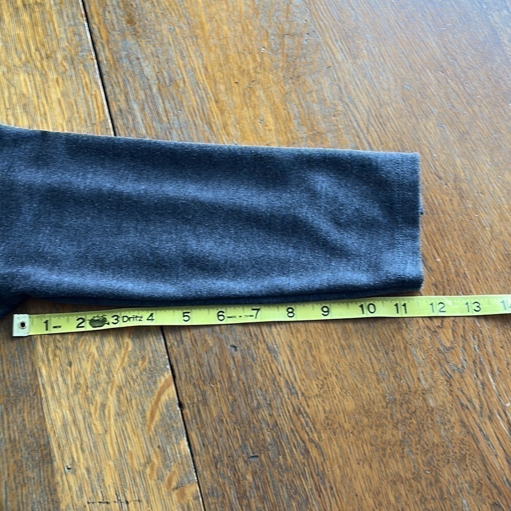 Old Navy dress midi length body fitted charcoal heather long sleeves size Small - Picture 11 of 15